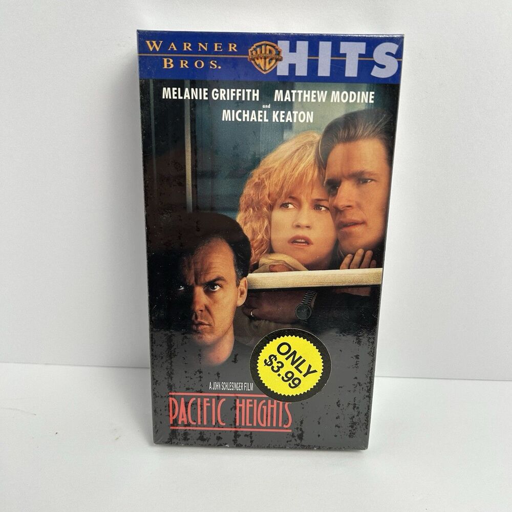 Pacific Heights VHS, NEW Warner Brothers with Michael Keaton, Melanie Griffith